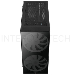 Корпус Aerocool Python (3xUSB, 2xAudio, 0.5 мм,2x200 мм FAN, прозрачная стенка-закаленное стекло, ATX, без БП)