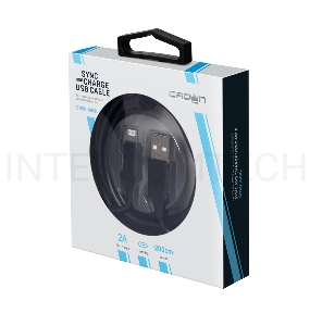 Кабель Crown USB - Lightning CMCU-3018L black
