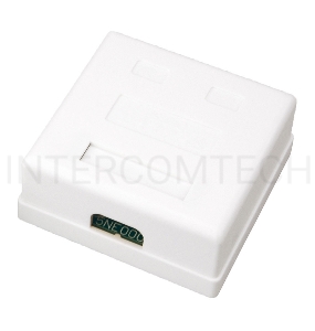 Розетка компьютерная 2-м ОП RJ45 CAT.5E бел. Rexant 03-0151