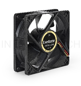 Вентилятор ExeGate EX08025SM, 80x80x25 мм, подшипник скольжения, Molex, 2000RPM, 25dBA