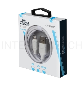 Кабель Crown USB - Lightning CMCU-3018L white