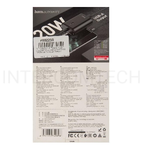 Внешний аккумулятор HOCO Q3 Mayflower быстрая зарядка QC3.0, PD20, USB-A 18W (10000mAh), черный
