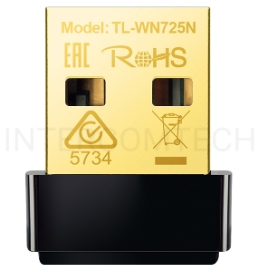 Сетевой адаптер TP-Link SOHO  TL-WN725N Беспроводной USB Нано адаптер 150 Мбит/с стандарта N c кнопкой QSS(Realtec)