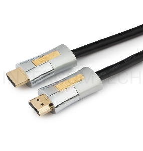 Кабель HDMI Cablexpert, серия Platinum, 1 м, v2.0, M/M, позол.разъемы, металлический корпус, ферритовые кольца, блистер (CC-P-HDMI01-1M)