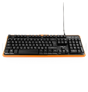 Клавиатура игровая 	Гарнизон GK-320G черный USB, подсветка, код 