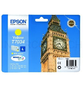 Картридж струйный Epson C13T70344010 желтый для I/C WP 4000/4500 0.8k
