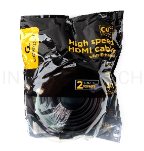 Кабель HDMI Cablexpert CCF2-HDMI4-20M, 20м, v1.4, 19M/19M, черный, позол.разъемы, экран, 2 ферр кольца, пакет