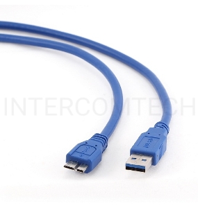 Кабель Gembird/Cablexpert CCP-mUSB3-AMBM-0.5M Кабель USB 3.0 Pro , AM/microBM 9P, 0.5м, экран, синий