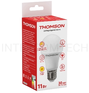 Лампа светодиодная Hiper THOMSON LED A60 11W 900Lm E27 3000K 3-STEP DIMMABLE