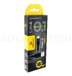 Кабель USB 2.0 Cablexpert CCB-USB2-AMCMO1-1MB, AM/Type-C, издание Classic 0.1, длина 1м, черный, блистер