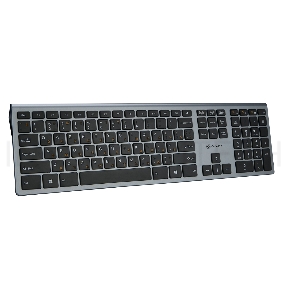Клавиатура Oklick 890S серый USB беспроводная slim