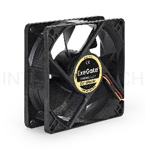 Вентилятор ExeGate ExtraPower EP08025S2P, 80x80x25 мм, подшипник скольжения, 2pin, 2200RPM, 23dBA