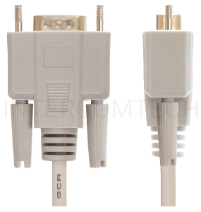 Кабель Greenconnect COM RS-232 порта соединительный 3 m GCR-DB9CM2M-3m, 9M / 9M Premium, серый, пластиковый пакет