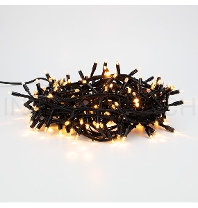 Гирлянда «Кластер» 10 м, 200 LED, черный каучук, IP67, соединяемая, цвет свечения теплый белый NEON-NIGHT