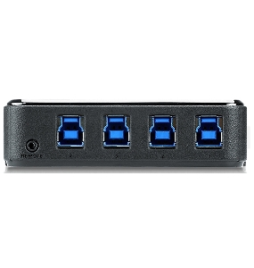 Переключатель Aten US434-AT USB, 4 ПК> 4 устройства, 4 USB B-тип > 4 USB A-тип, Male > Female, со шнурами A-B 2х1.2м.+2х1.8м. для подкл. к управ. комп