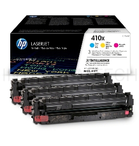 Тонер-картридж комплект HP 410X (CF252XM) голубой/пурпурный/желтый для HP Color LaserJet Pro M377/M452
