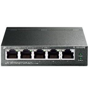 Коммутатор TP-Link 5-Port Gigabit Easy Smart Switch with 4-Port PoE+