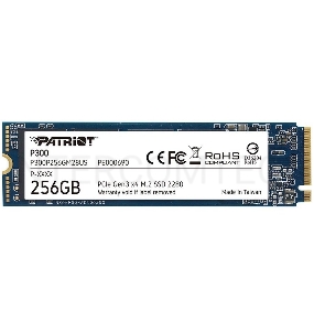Накопитель SSD Patriot P300 256GB, M.2 2280, P300P256GM28, PCIe 3x4, NVMe, 1700/1100, RET