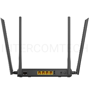 Роутер беспроводной D-Link DIR-825 (DIR-825/GFRU/R3A) AC1200 10/100/1000BASE-TX/4G черный