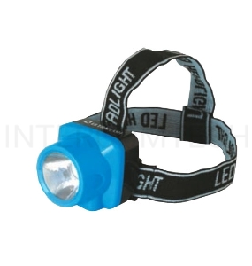Фонарь ULTRAFLASH LED5374  фонарь налобн аккум 220В. голубой. 0.4 Ватт  LED. 1 реж. пласт. бокс
