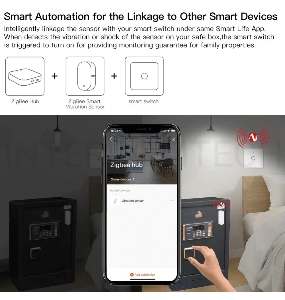Датчик вибрации MOES Vibration Sensor ZSS-Z-VBR, Zigbee, AAA 2шт х 1.5 V
