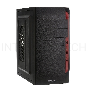 Корпус Minitower Exegate QA-410 Black, mATX, <XP450, Black, 120mm> 2*USB, Audio