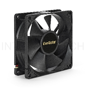 Вентилятор ExeGate ExtraSilent ES08025H3P, 80x80x25 мм, гидродинамический, 3pin, 1800RPM, 21dBA