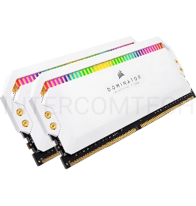 Модуль памяти Corsair DDR4, 3600MHz 16GB 2x8GB DIMM, Unbuffered, 18-19-19-39, XMP 2.0, DOMINATOR PLATINUM RGB White Heatspreader, RGB LED, 1.35V