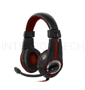 Наушники DEFENDER Warhead G-185 черный + красный, кабель 2 м 