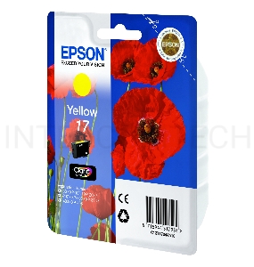 Картридж струйный Epson C13T17044A10 желтый для Epson XP33/203/303 (150стр.)