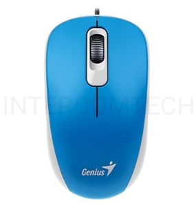 Мышь Genius Mouse DX-110 ( Cable, Optical, 1000 DPI, 3bts, USB ) Blue