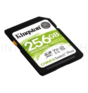 Флеш карта SDXC 256Gb Class10 Kingston <SDS2/256GB>, Canvas Select 100R CL10 UHS-I