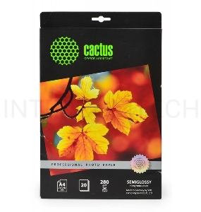 Фотобумага Cactus CS-SGA428020 Professional полуглянцевая А4 280 г/м2 20 листов