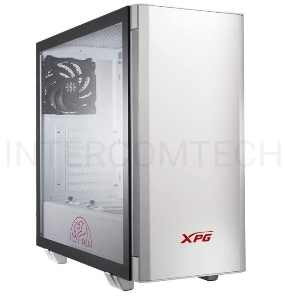 Компьютерный корпус XPG INVADER-WHITECOLOR BOXWORLDWIDE (ATX, подсветка ARGB, 2  вентилятора 120мм, стеклянная боковая панель, ,белый)