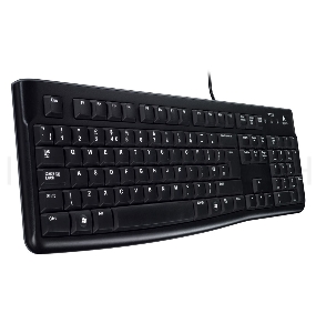 Клавиатура проводная Logitech K120 for business, USB Черный