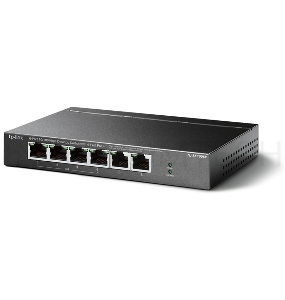 Коммутатор TP-Link 4-port 10/100Mbps Unmanaged PoE+ Switch with 2 10/100Mbps uplink ports, meta case, desktop mount, 4 802.3af/at compliant PoE+ port, 2 10/100Mbps uplink ports, DIP switches for Extend mode, Isolation mode and Priority mode, up to 250m Po