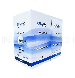 Кабель SkyNet Light FTP indoor 4x2x0,46, медный, FLUKE TEST, кат.5e, однож., 305 м, box, серый