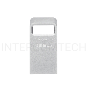 Флеш Диск Kingston 128Gb DataTraveler Micro DTMC3G2/128GB USB3.0 серебристый