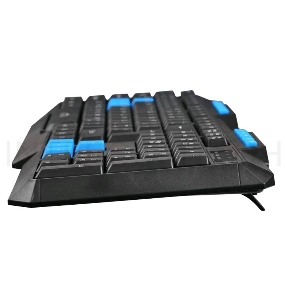 Клавиатура Oklick 750G черный/синий USB Multimedia Gamer