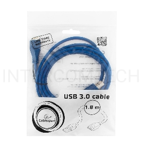 Кабель USB 3.0 для соед. 1.8м  А-microB (5 pin) Gembird PRO позол.конт., пакет CCP-mUSB3-AMBM-6