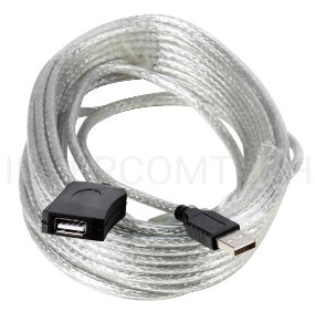 Кабель удлинитель Aopen активный ACU823-15M , USB2.0-repeater AM/AF 15м  