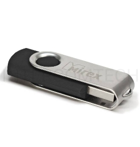 Флеш Диск 16GB Mirex Swivel, USB 2.0, Черный