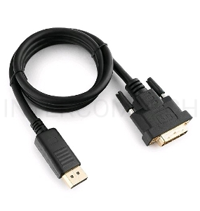 Кабель DisplayPort-DVI Gembird/Cablexpert  1м, 20M/19M, черный, экран, пакет(CC-DPM-DVIM-1M)