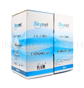 Кабель SkyNet Premium FTP indoor 2x2x0,51, медный, FLUKE TEST, кат.5e, однож., 305 м, box, серый