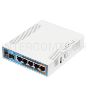 Сетевое оборудование MikroTik RB962UiGS-5HacT2HnT Роутер 2.4+5ГГц, 802.11a/b/g/n/ac, 5x Ethernet 1G, 1x SFP
