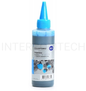 Чернила Cactus CS-I-EPT0802 голубой (100мл) Epson Stylus Photo P50