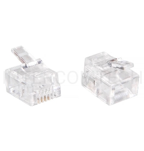 Коннектор RJ-11 Buro TLUS-037 (RJ-11)/100 (коннектор) 6p4c телефон/100шт