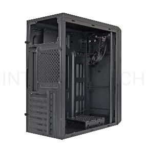 Корпус Miditower ExeGate XP-332 Black, ATX, <XP600, Black,120mm>, 2*USB, Audio