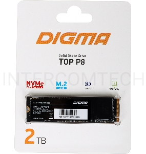 Накопитель SSD Digma PCI-E 4.0 x4 2Tb DGST4002TP83T Top P8 M.2 2280