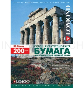 Фотобумага LOMOND Двухсторонняя Глянцевая, для лазерной печати, 200 г/м2, A3/250л.